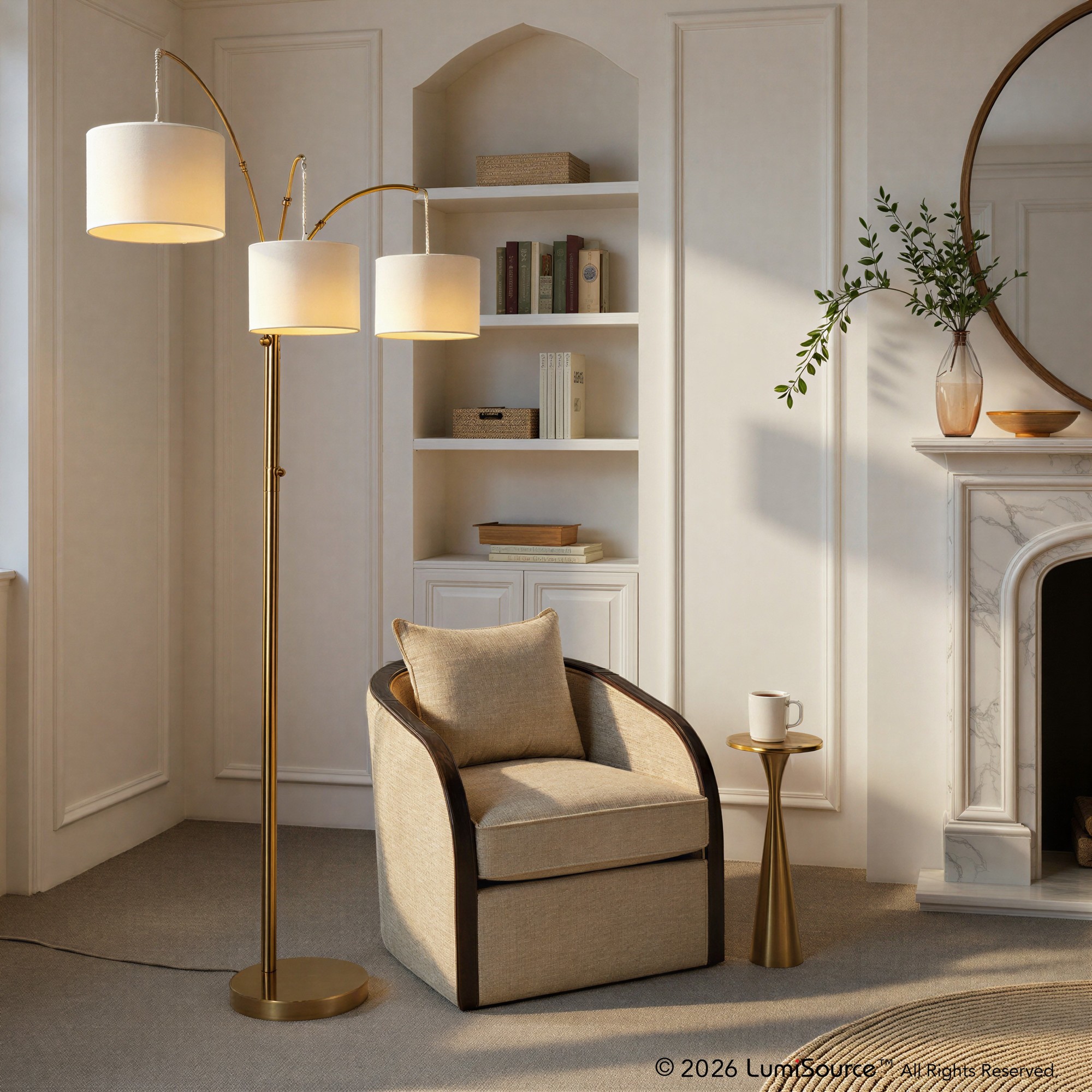 Willow Trio 84" Metal Floor Lamp